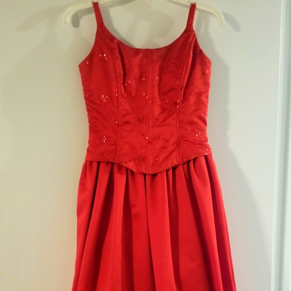 Red Juniors Gown